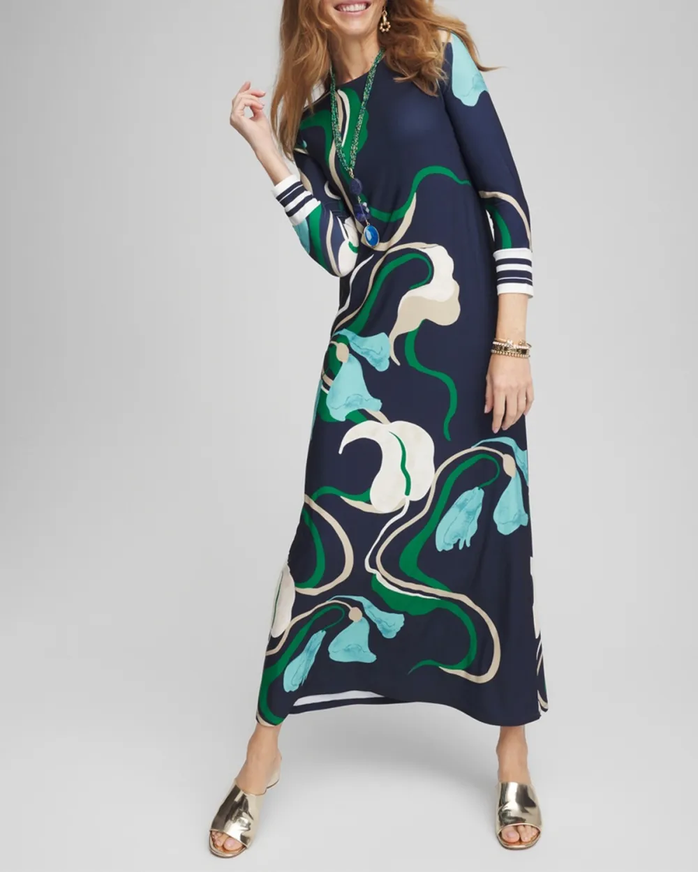 Long Sleeve Floral Maxi Dress