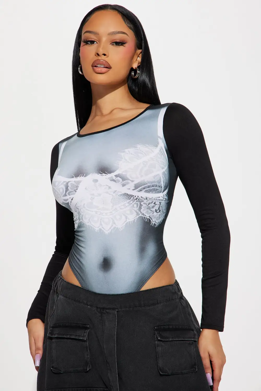 You'll Love It Here Bodysuit - Black/combo