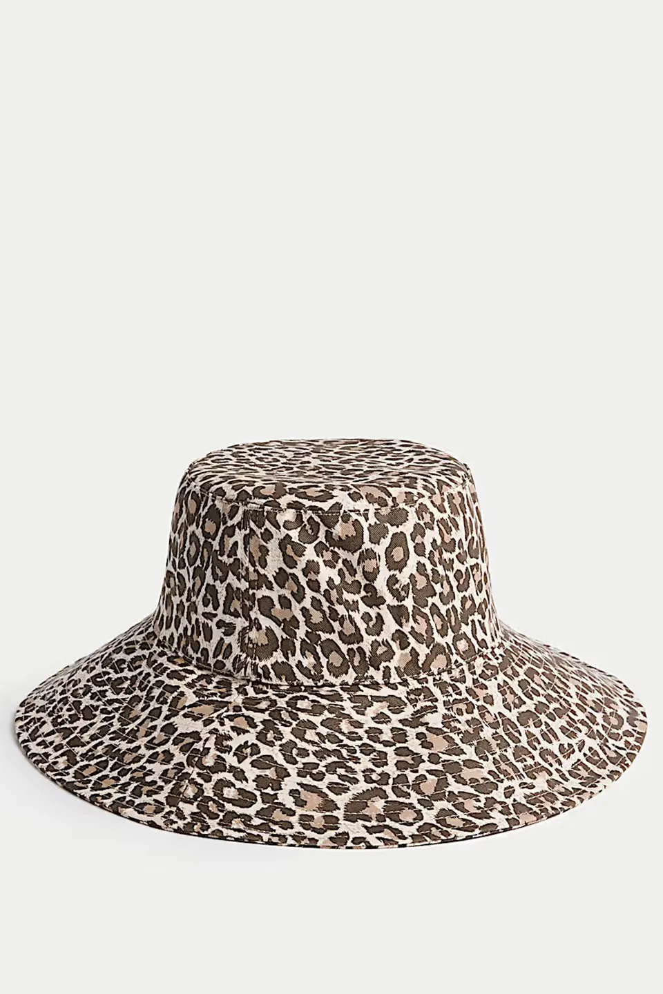 Leopard Printed Cotton Vacation Hat