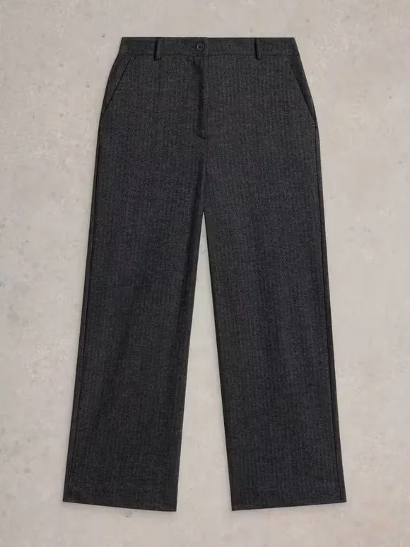 Slight Stretch Wide Leg Trouser