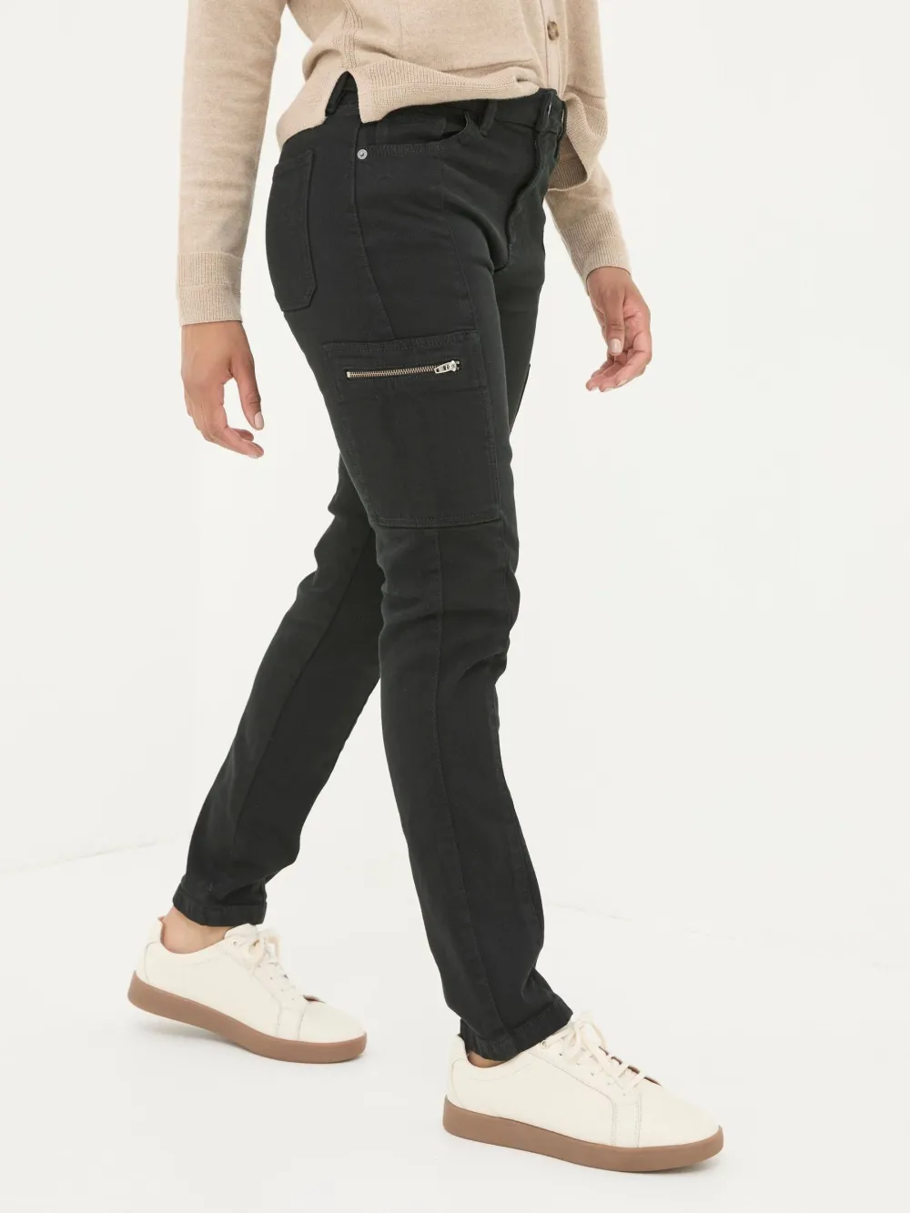 Black Cargo Trousers