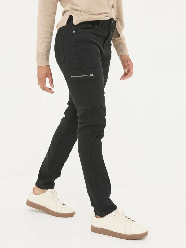Black Cargo Trousers