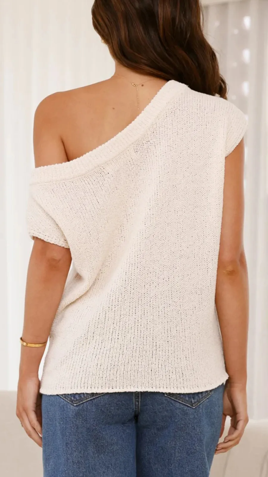 Versatile Off-Shoulder Casual Top