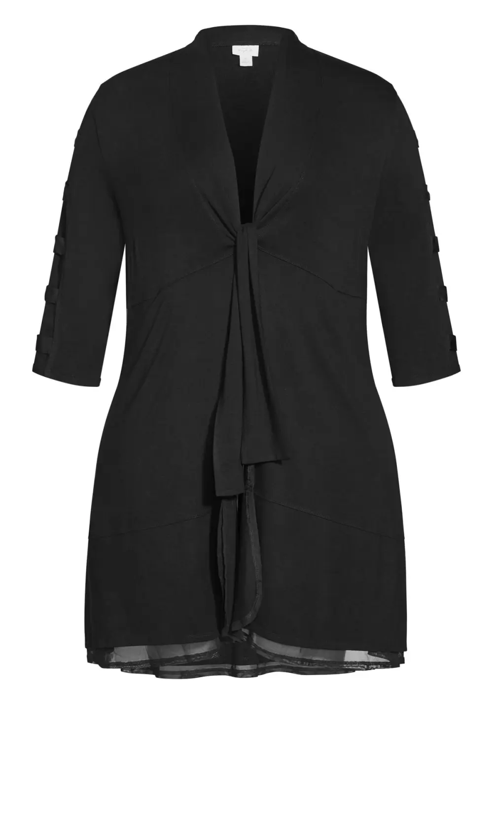 Evans Baptiste Black Tristan Tie Jacket