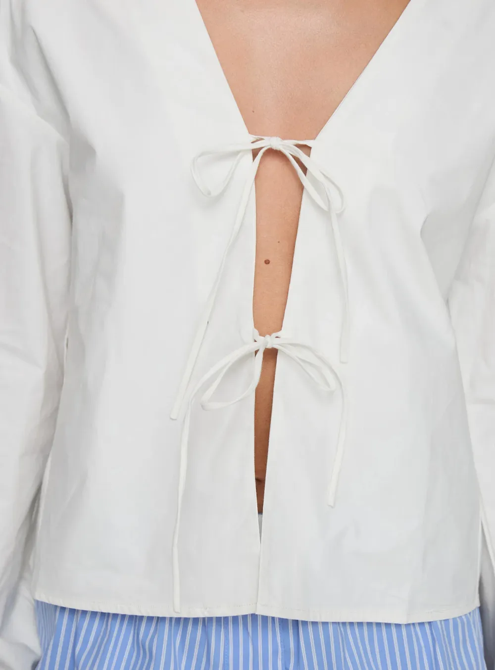 Puff Sleeve Cropped Shirt