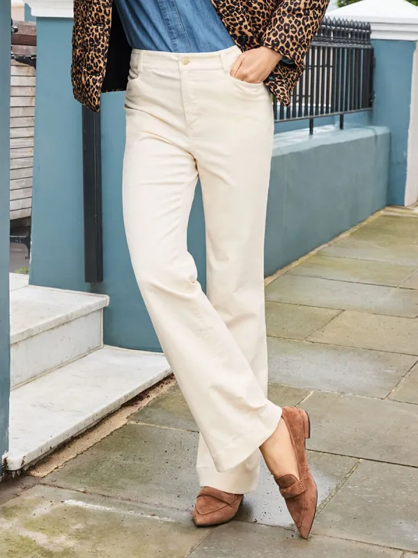 Women'S Corduroy High-Waisted Flared Pants
