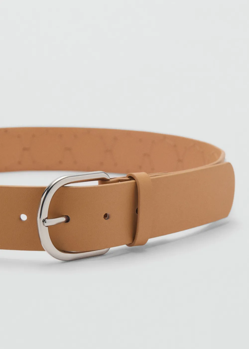 Beige Casual Style Combined Mirror Belts