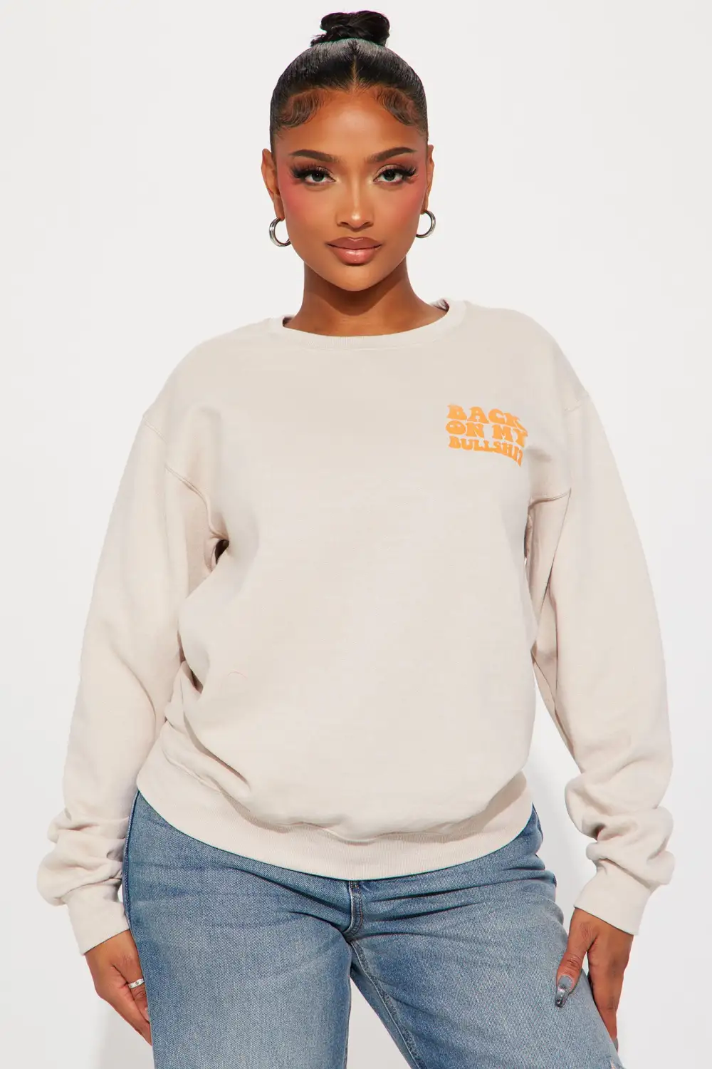Back On My Bullsh*t Sweatshirt - Sand