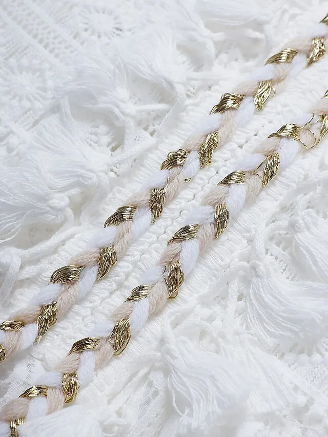 Women's Party Dress Lace Dress Casual Dress Holiday Dress Long Dress Maxi Dress White Beige Sleeveless Print Lace Summer Spring V Neck Basic