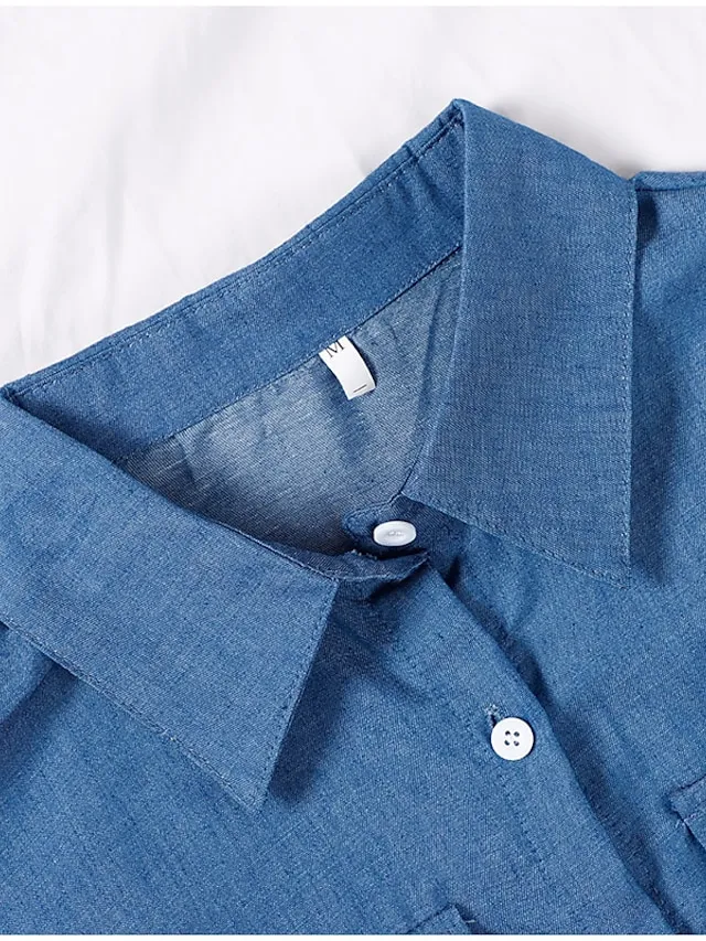 Women's Casual Dress Shirt Dress Casual Dress Geometric Print Button Pocket Shirt Collar Maxi long Dress Basic Casual Outdoor Daily Long Sleeve Regular Fit Leopard Pattern white Black Summer Spring S