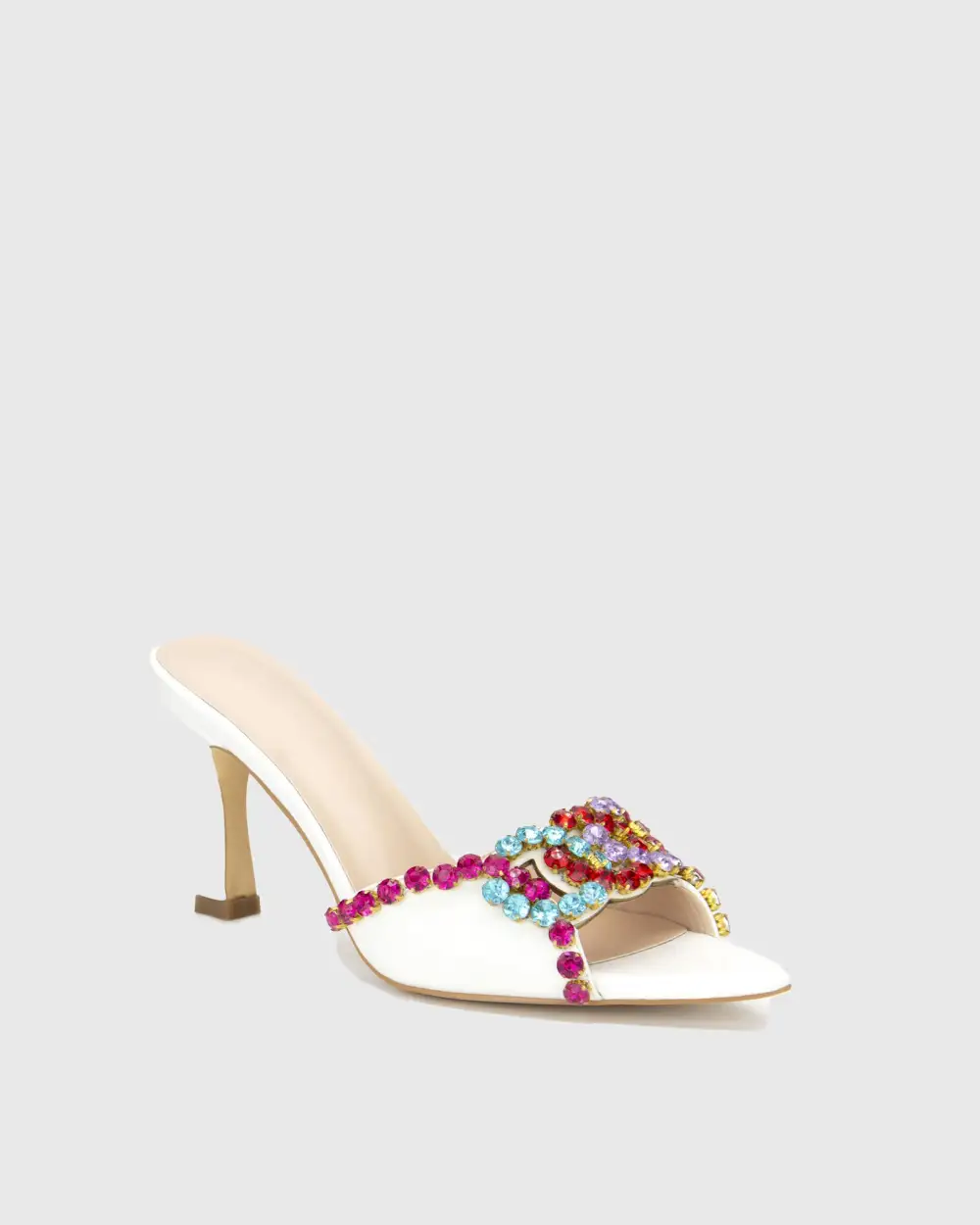 Color Rhinestone Slippers