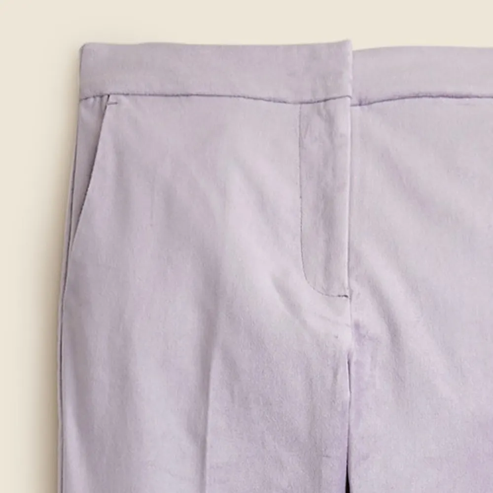 Kate slim-fit pant in velvet