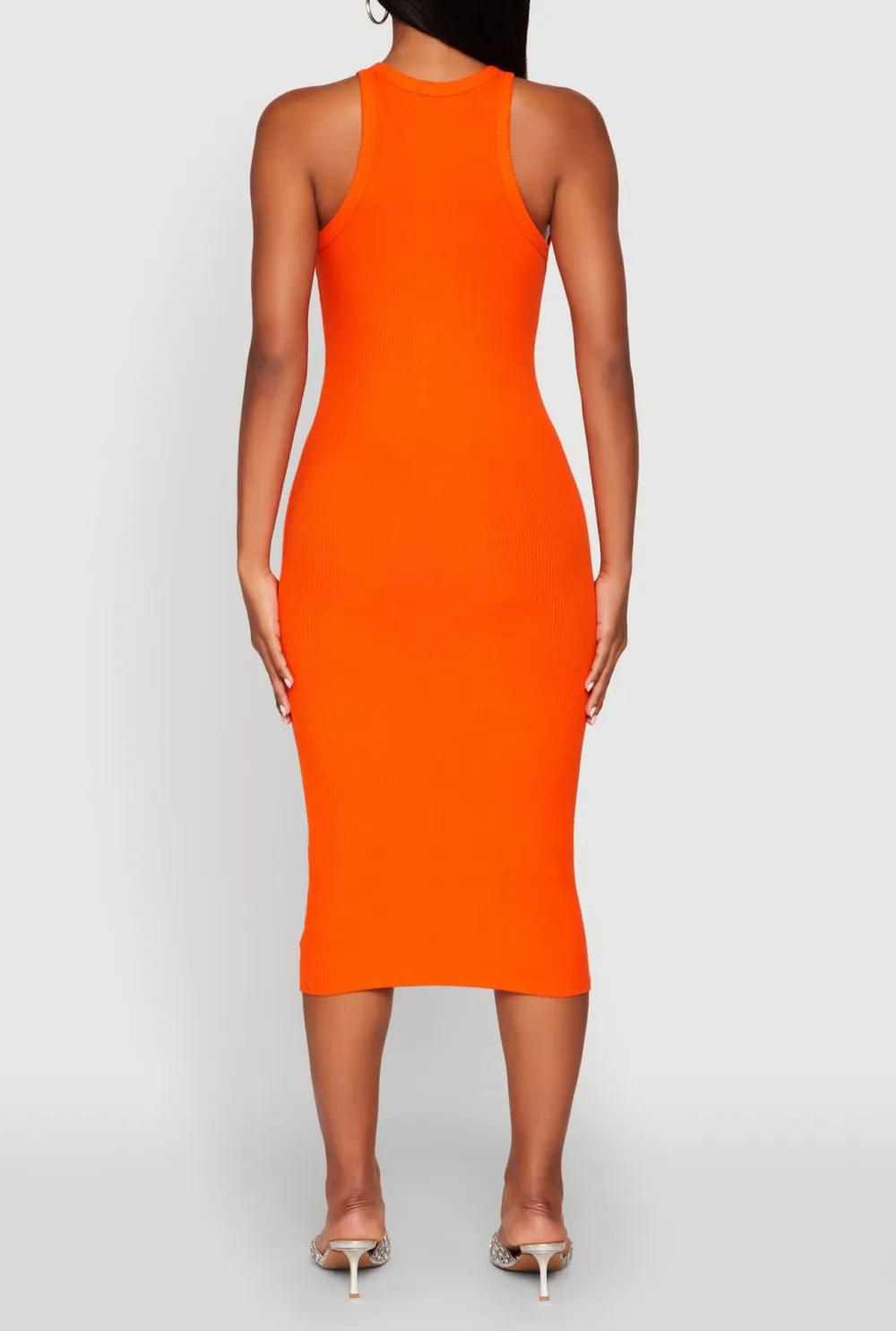 Solid Color Sleeveless Dress