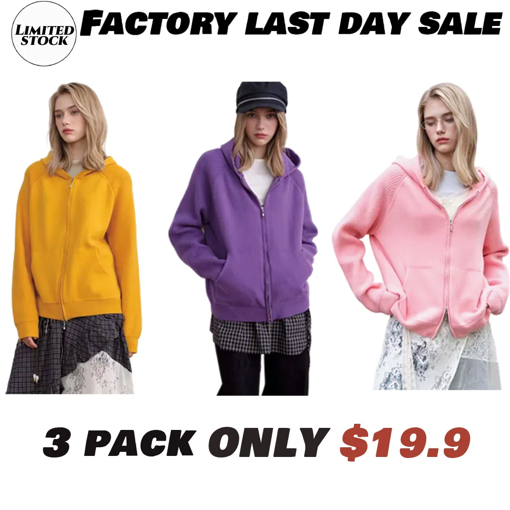 Multi-Color Anti-Pilling Loose And Simple Hooded Knitted Cardigan Sweater 2026, Fashionable, Trendy, Casual, Unisex, Versatile, And Preppy Style.