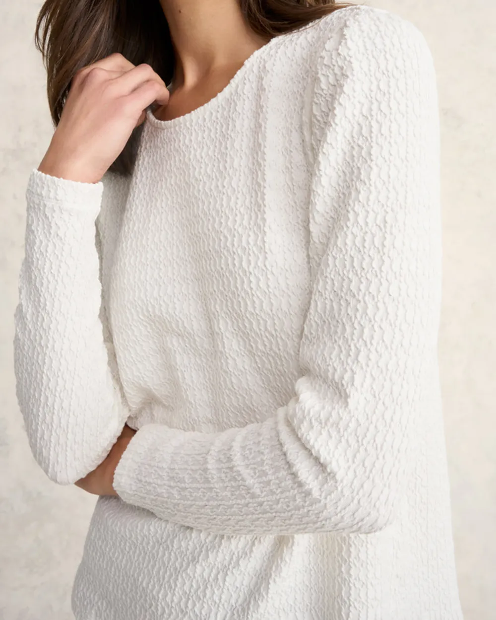 Textured Jacquard Top