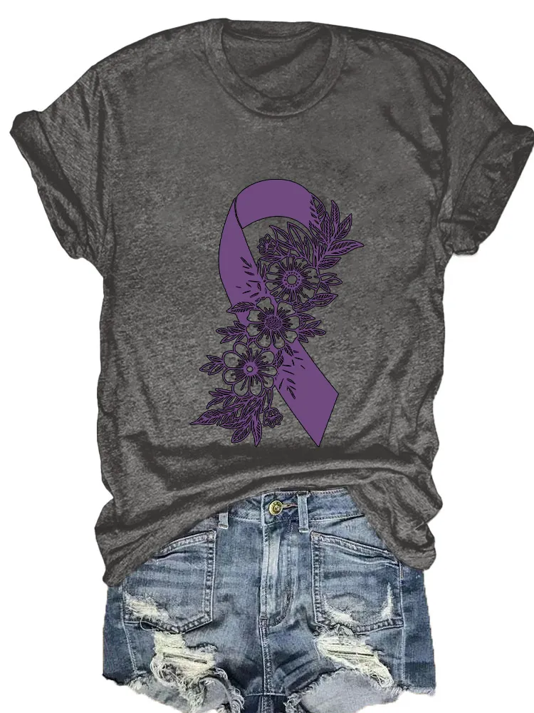 Women'S Alzheimer'S Awareness Round-Neck T-Shirt