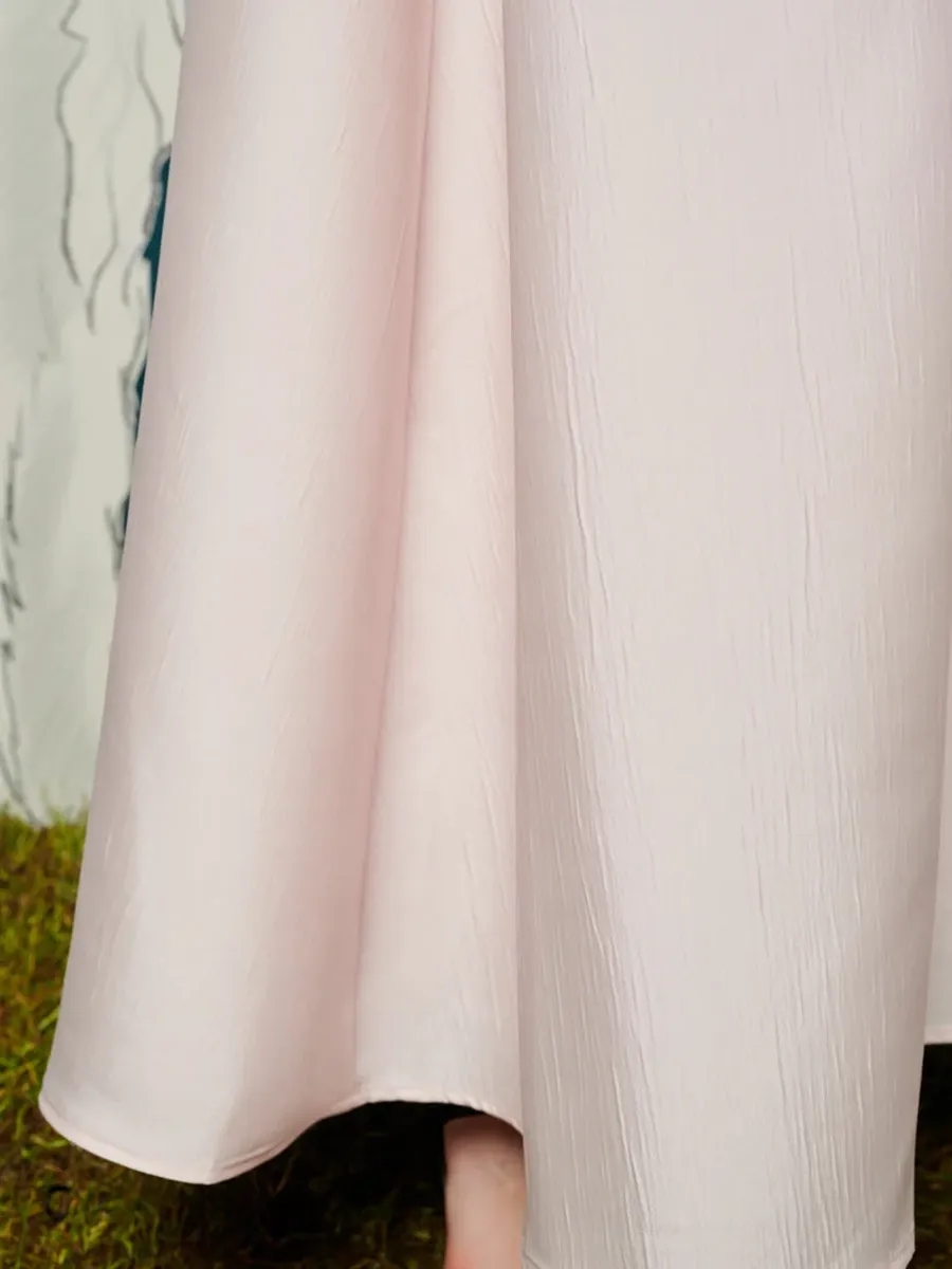 Casual Style Soft Fabrics Midi Skirt