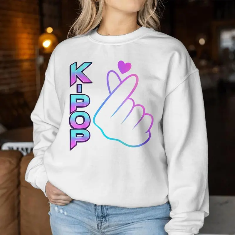I Love You K-Pop Gruop Music Fan For N Boy Girl Women Sweatshirt