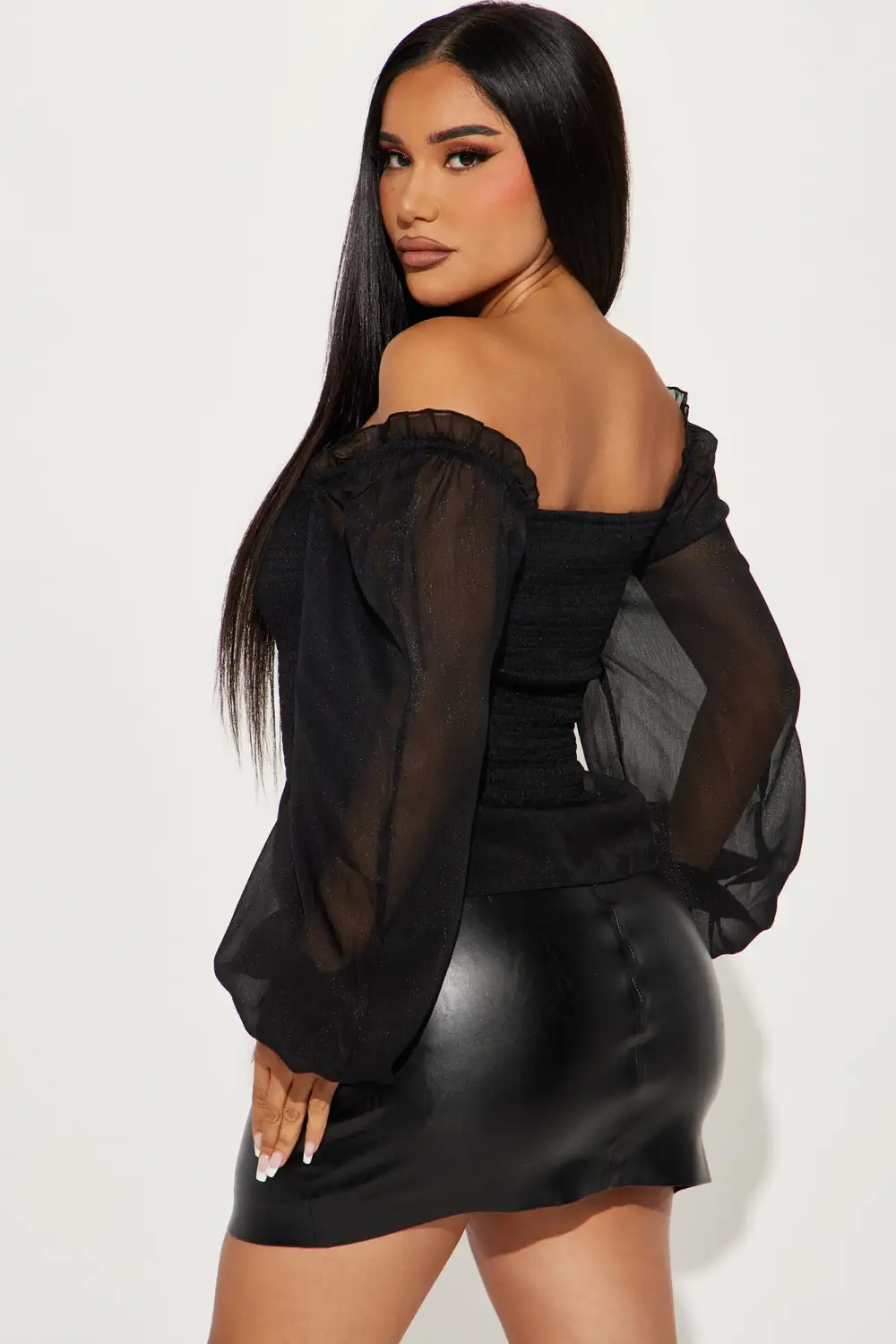 Piece Of Cake Blouse Top - Black
