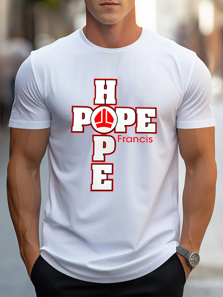 Men's The People Gone But Never Forgotten Print Short Sleeve Round Neck Cotton T-Shirt