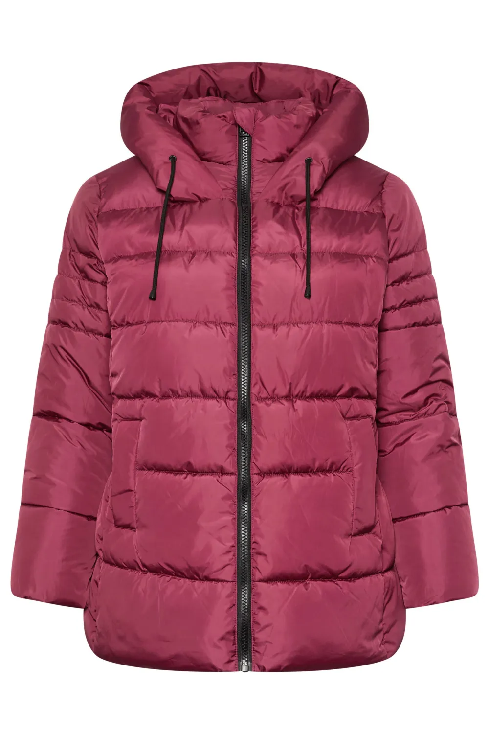 YOURS Curve Ivory White Sporty Puffer Coat