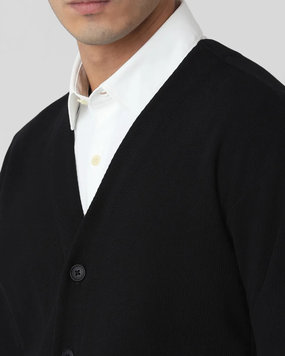 Leisure Comfortable Soft Daily Slim Black Sweater