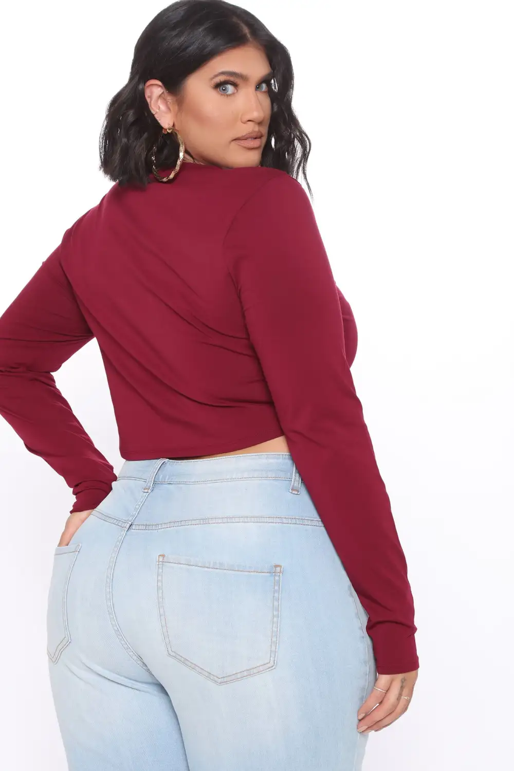 Robin Long Sleeve Top - Wine