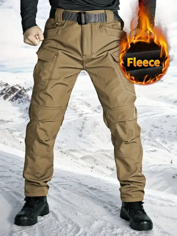 Mens Outdoor Warm Tactical Pants for Men