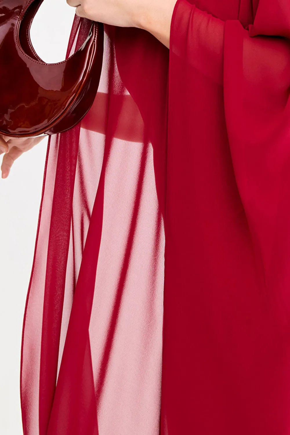 Cherry Color Sophistication Shawl