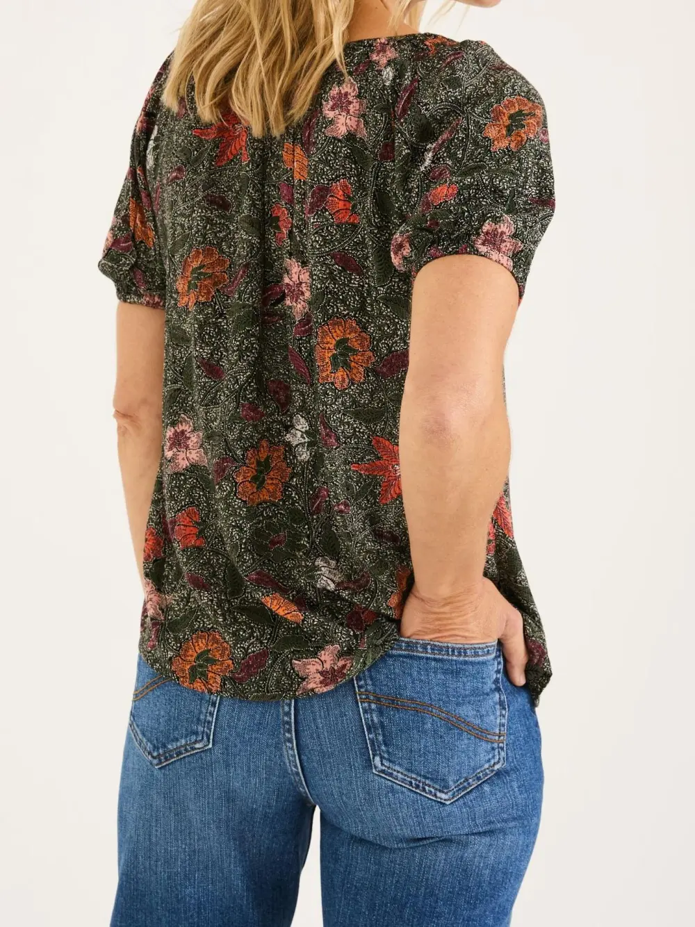 Black Floral Tayana Blouse