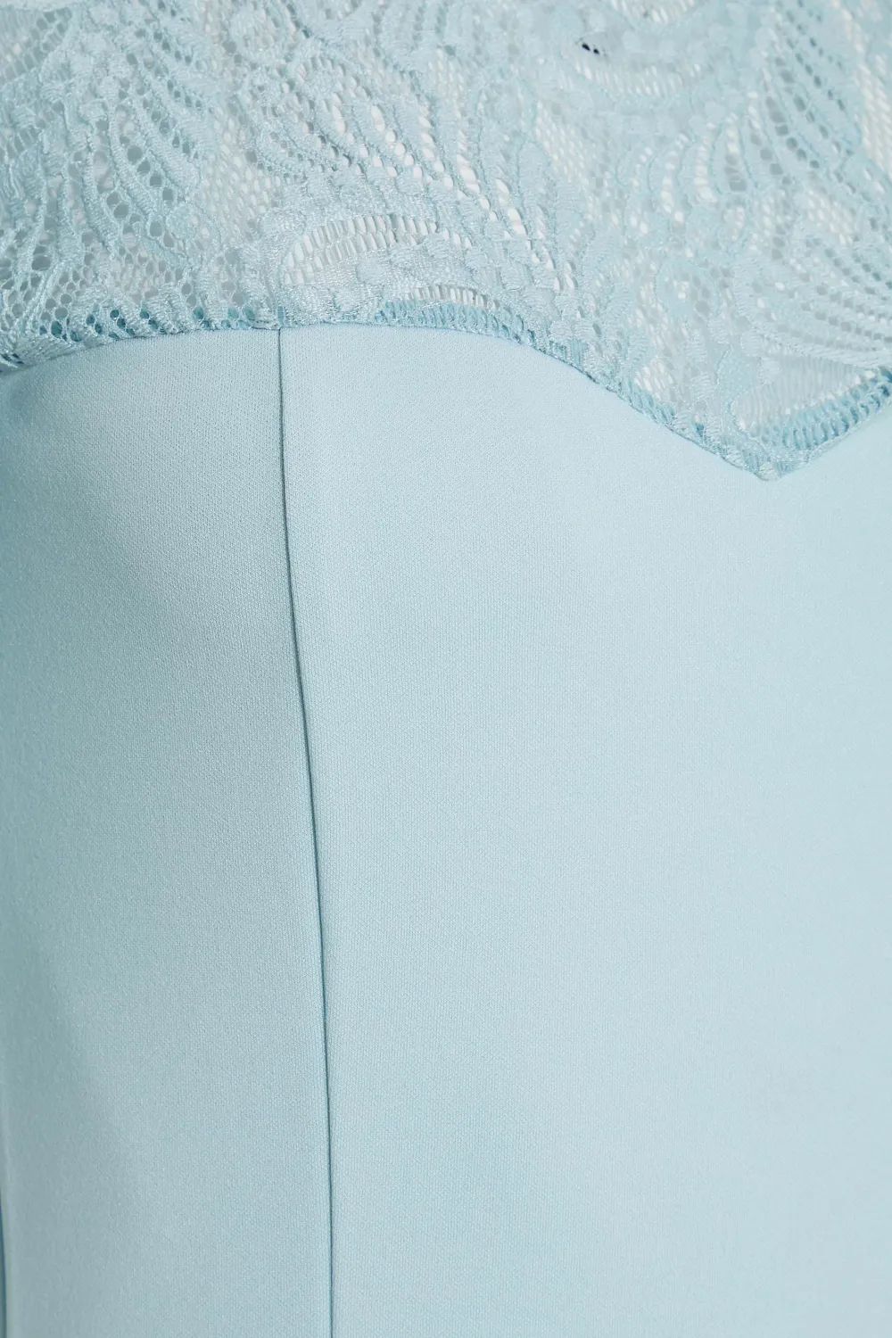 LTS Tall Light Blue Lace Midi Dress