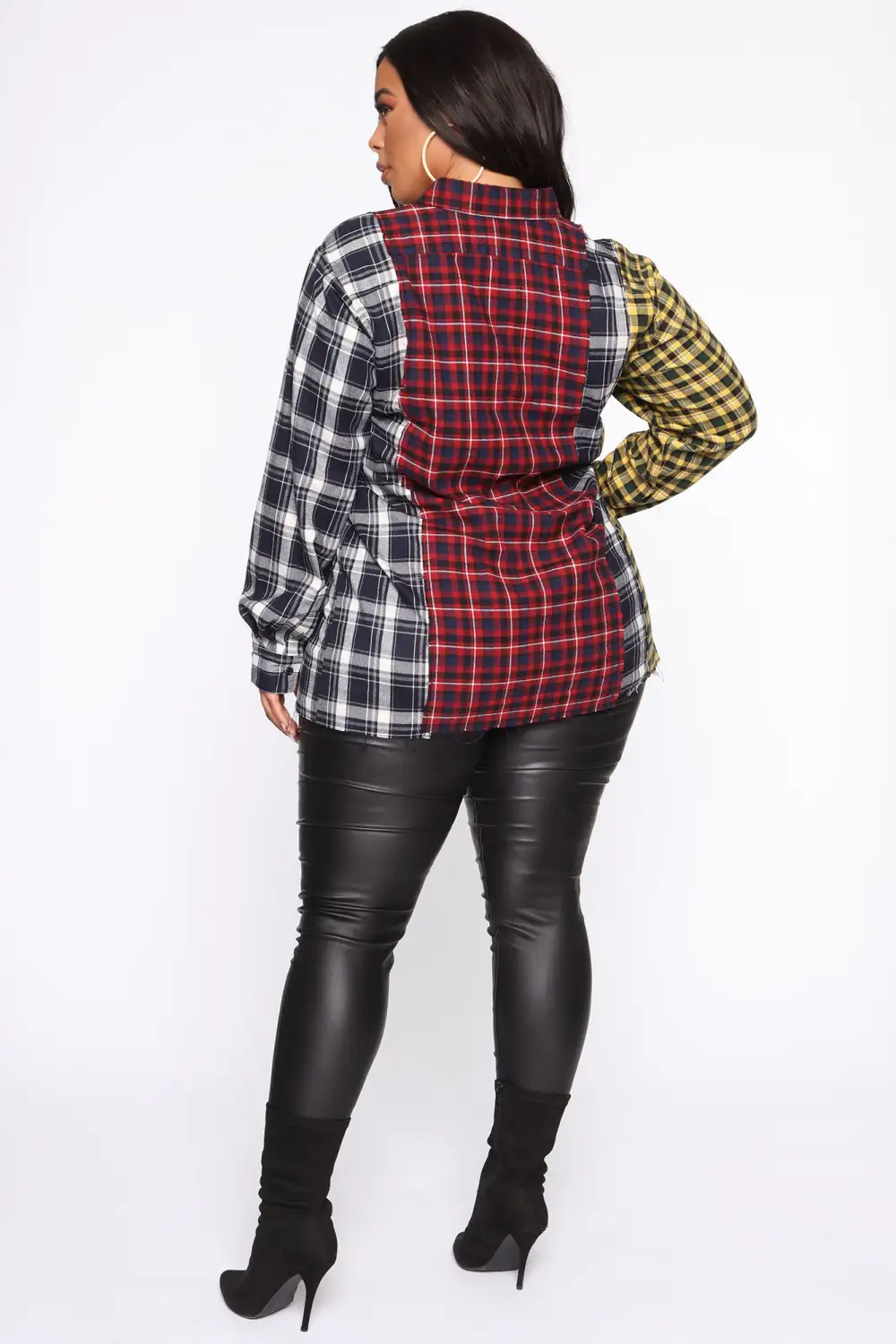 I Wanna Know Plaid Tunic - Red/combo