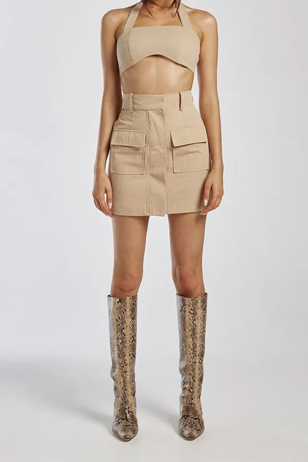 Fashionable Halterneck Top