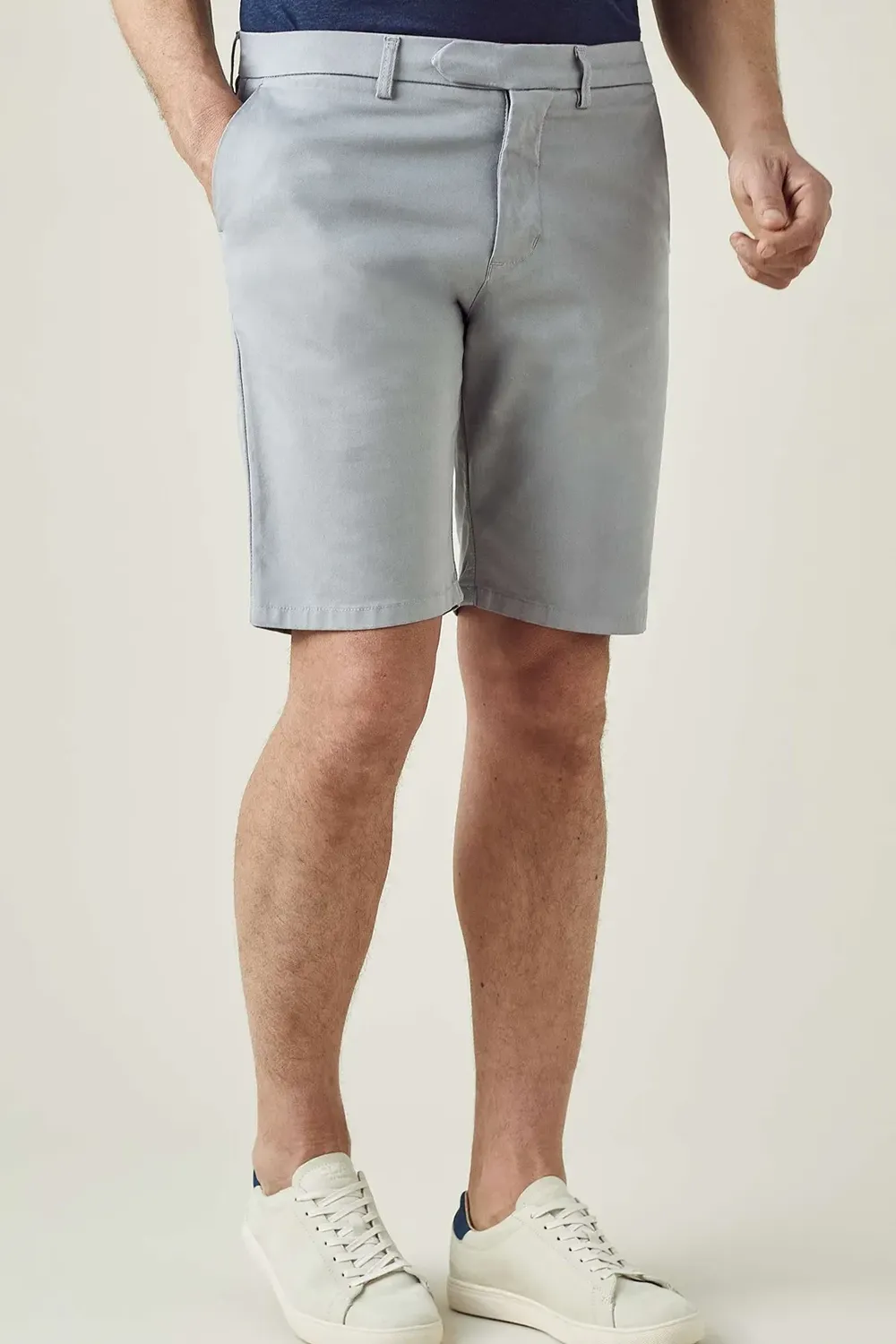 Belt Loops With Additional Central Belt Fastener Shorts