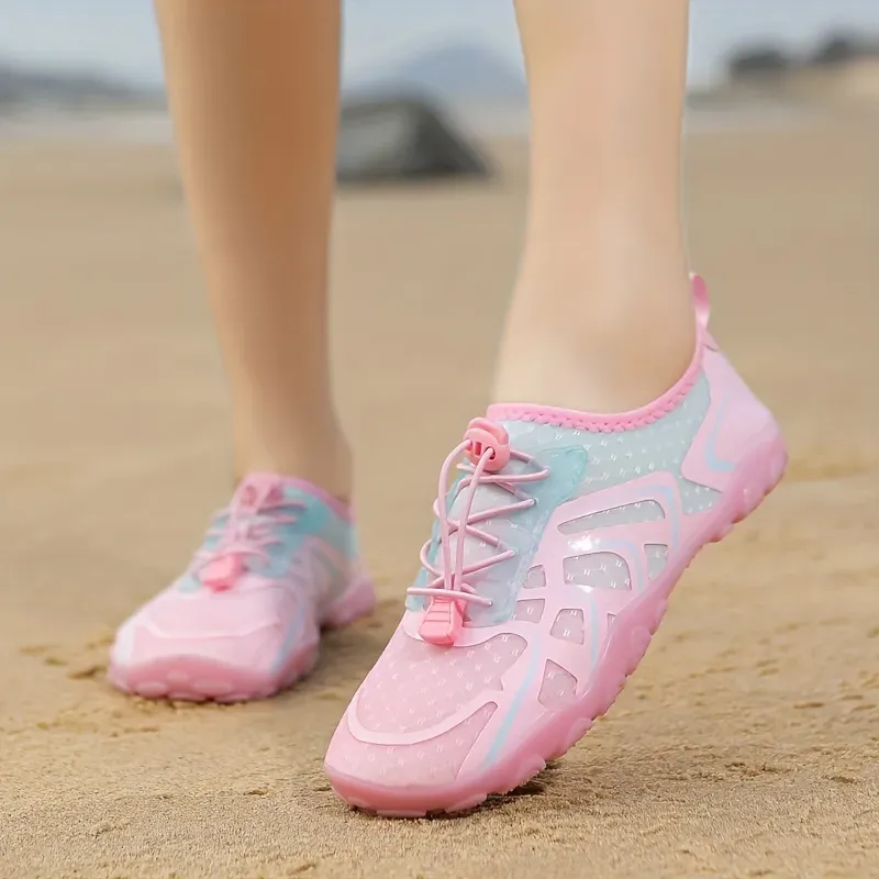 Women's Quick Drying Water Socks, Anti-slip & Anti-cut Creek Shoes, Outdoor Lightweight Soft Sole Sports Shoes For Swimming Surfing Diving Fishing