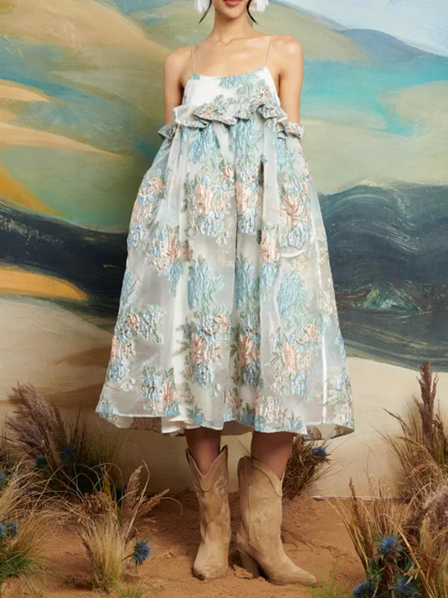 Classics Flower Jacquard Dress