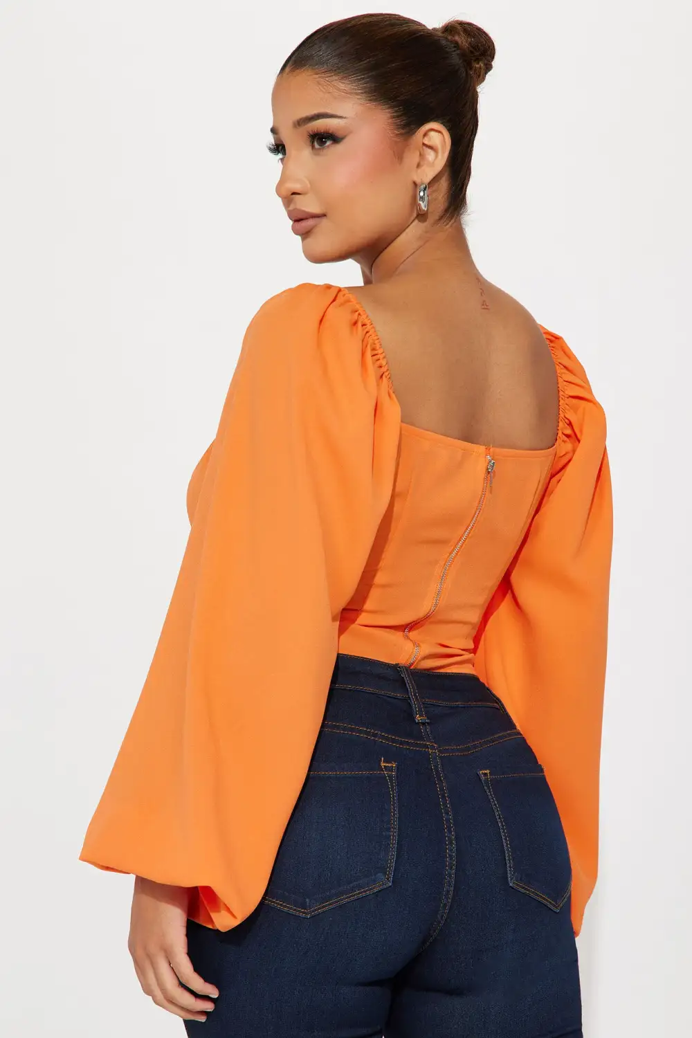 Myrte Blouse Top - Orange