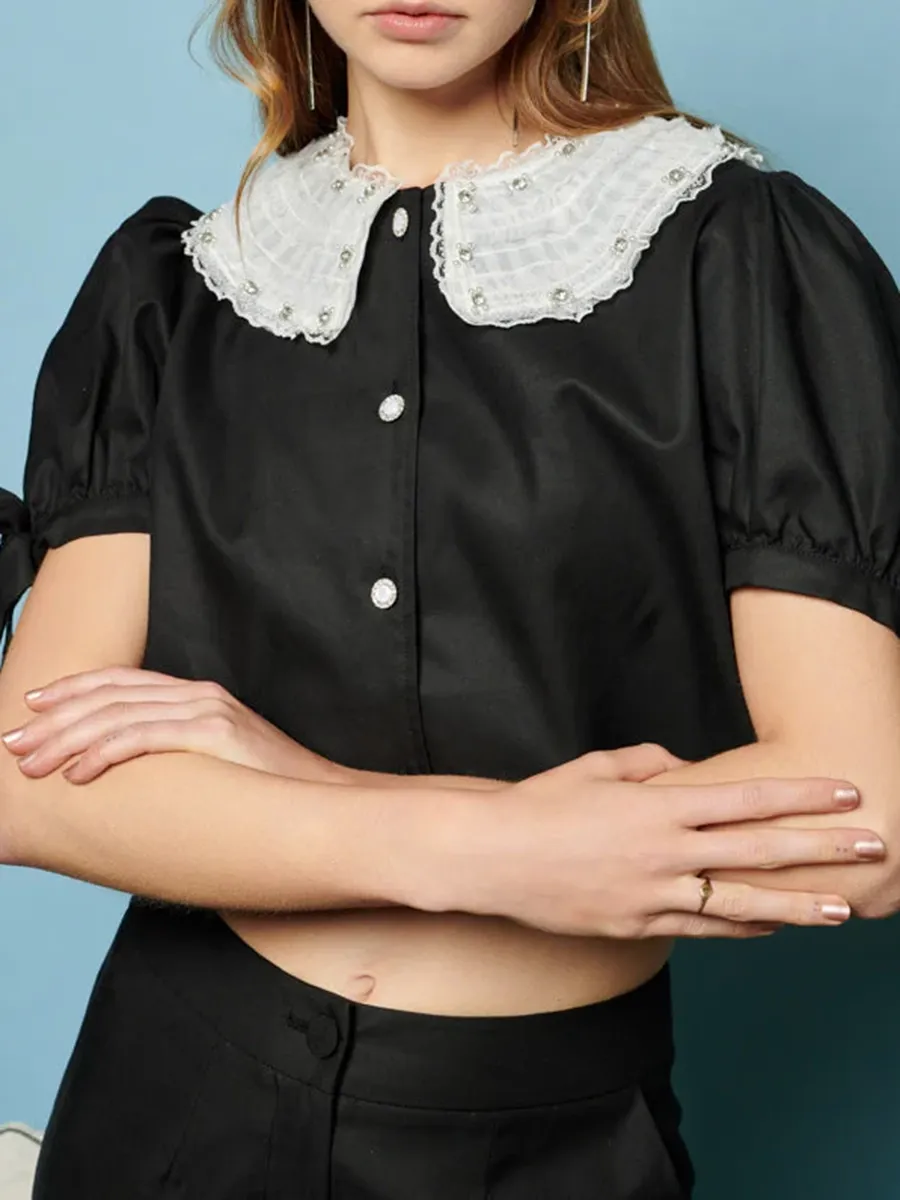 Daily Bow Short Sleeve Top