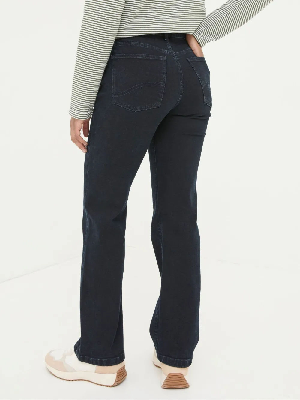 Elise Dark Blue Wide Leg Jeans