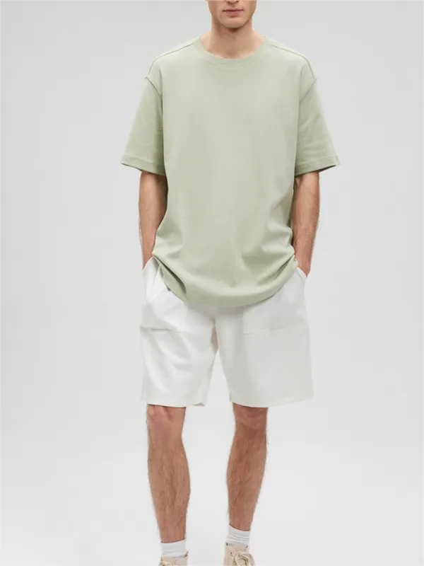 Light Green Short - Sleeve Basic Tee