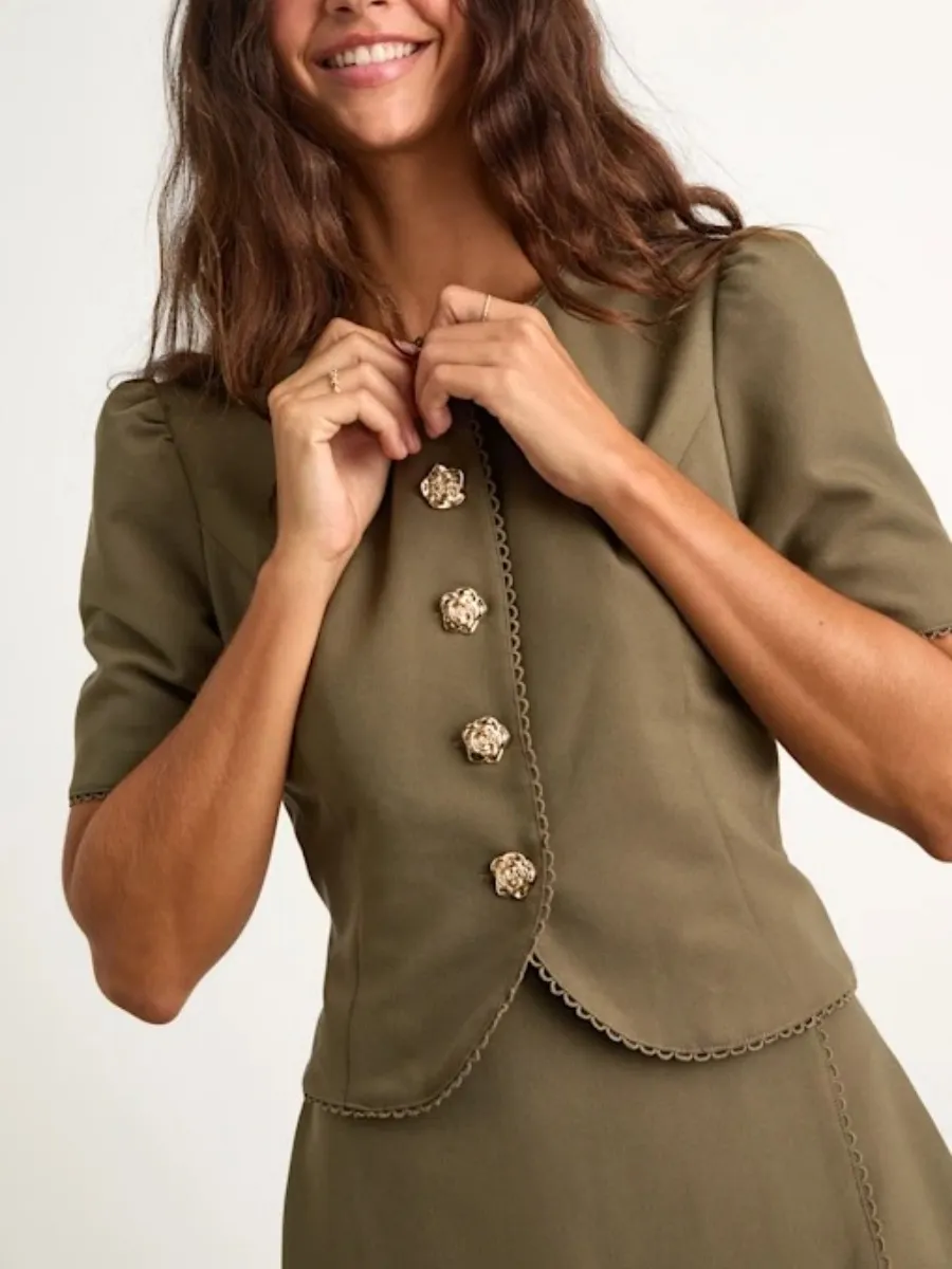 Vintage Scalloped Blazer