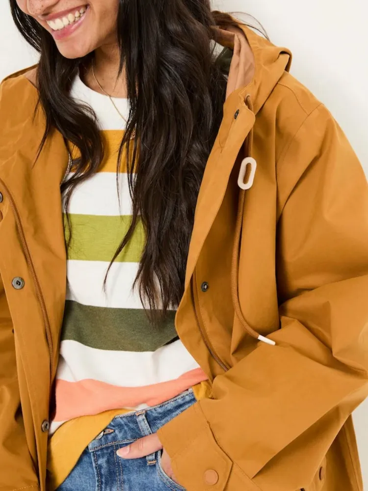 Tan Brown Waterproof Coat