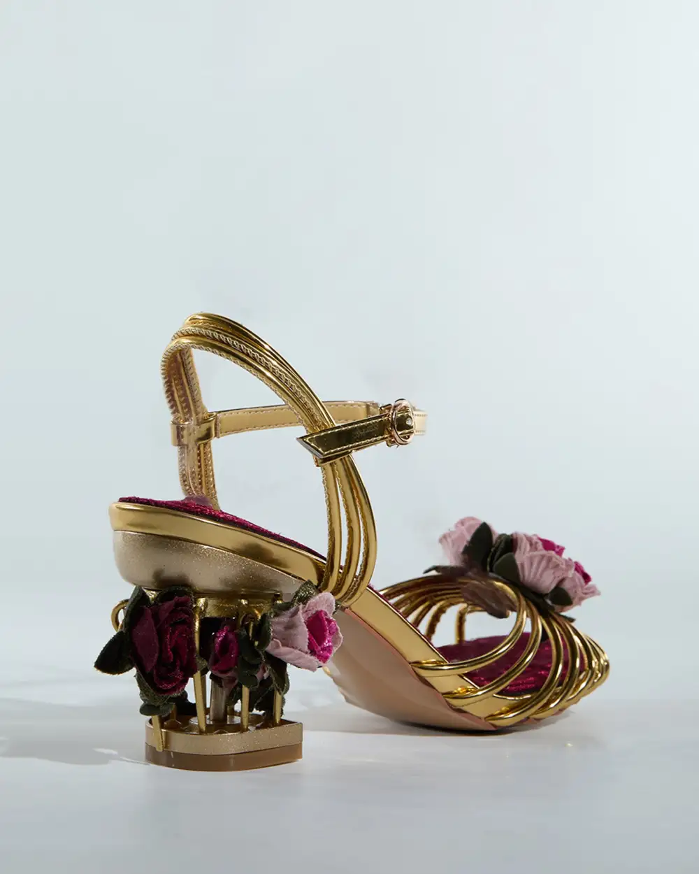 Rose Cage Heels