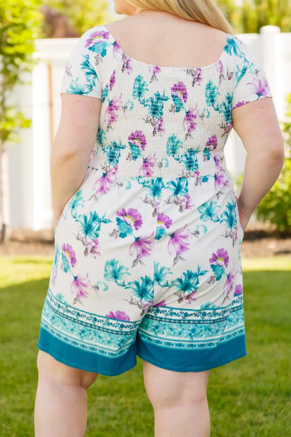 Blue Daily Slim Simple Temperament Jumpsuit