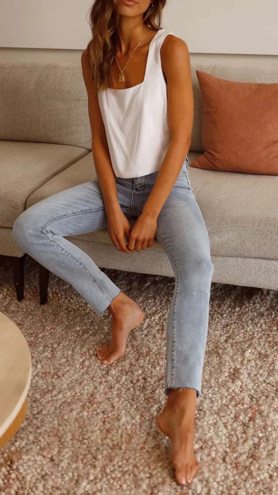 Light-Colored Skinny Jeans