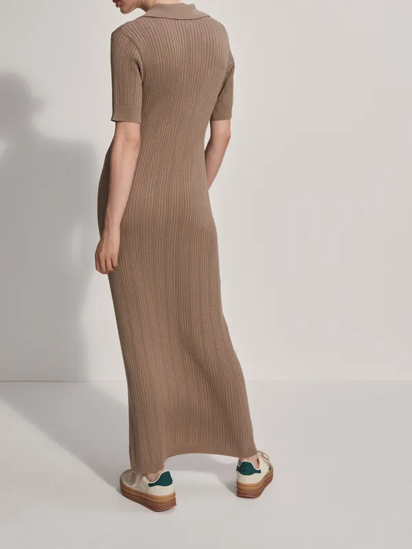 Stretch Slim Knit Maxi Dress