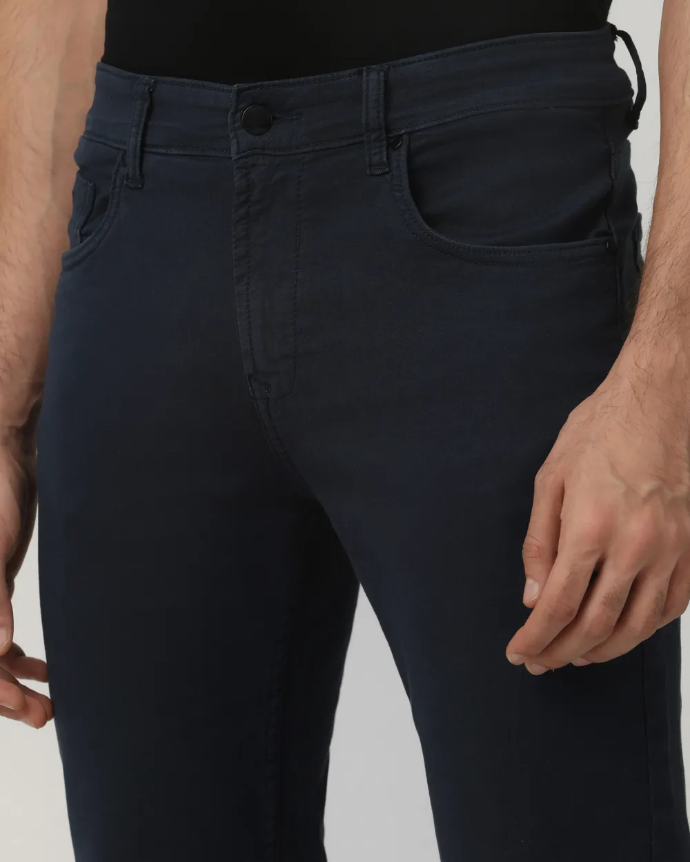 Classic Comfortable Straight Black Jeans