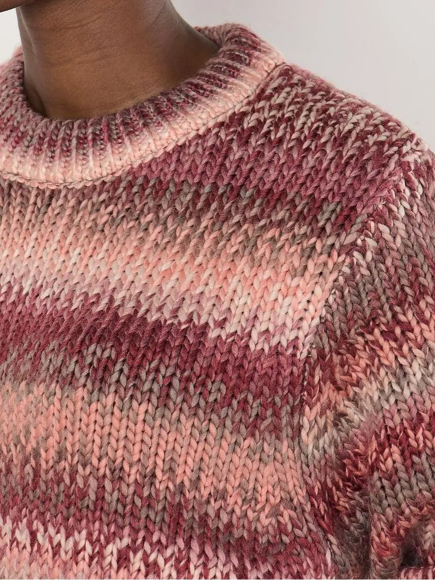 Chunky Knit Tonal Stripe Jumper