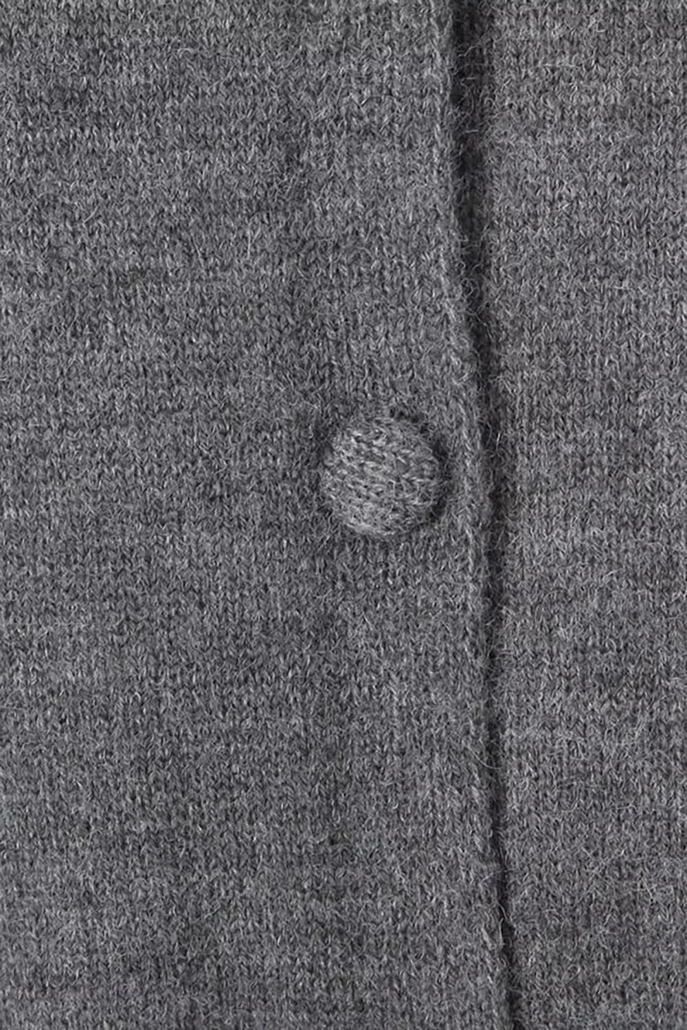 Minimalist Crewneck Long Sleeve Button Up Ribbed Knit Crop Cardigan