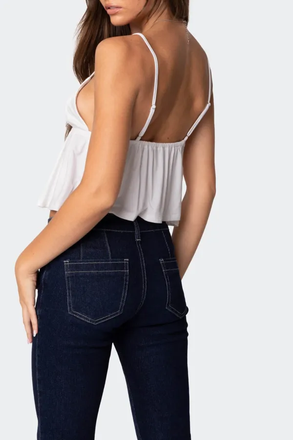 V-neck Babydoll Tank Top